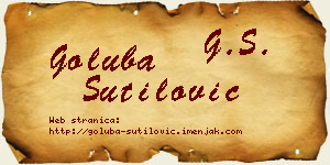 Goluba Šutilović vizit kartica